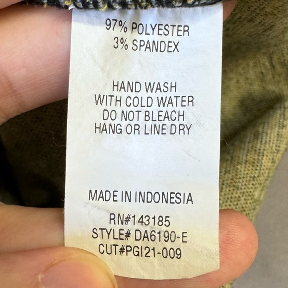 Popular basics dress women small flannel plaid spaghetti strap mini yellow - Picture 4 of 6